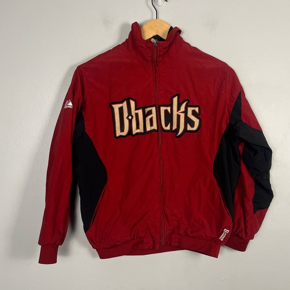 MAJESTIC DBACKS ARIZONA DIAMONDBACKS THERMA BASE JACKET YOUTH SIZE M FULL ZIP